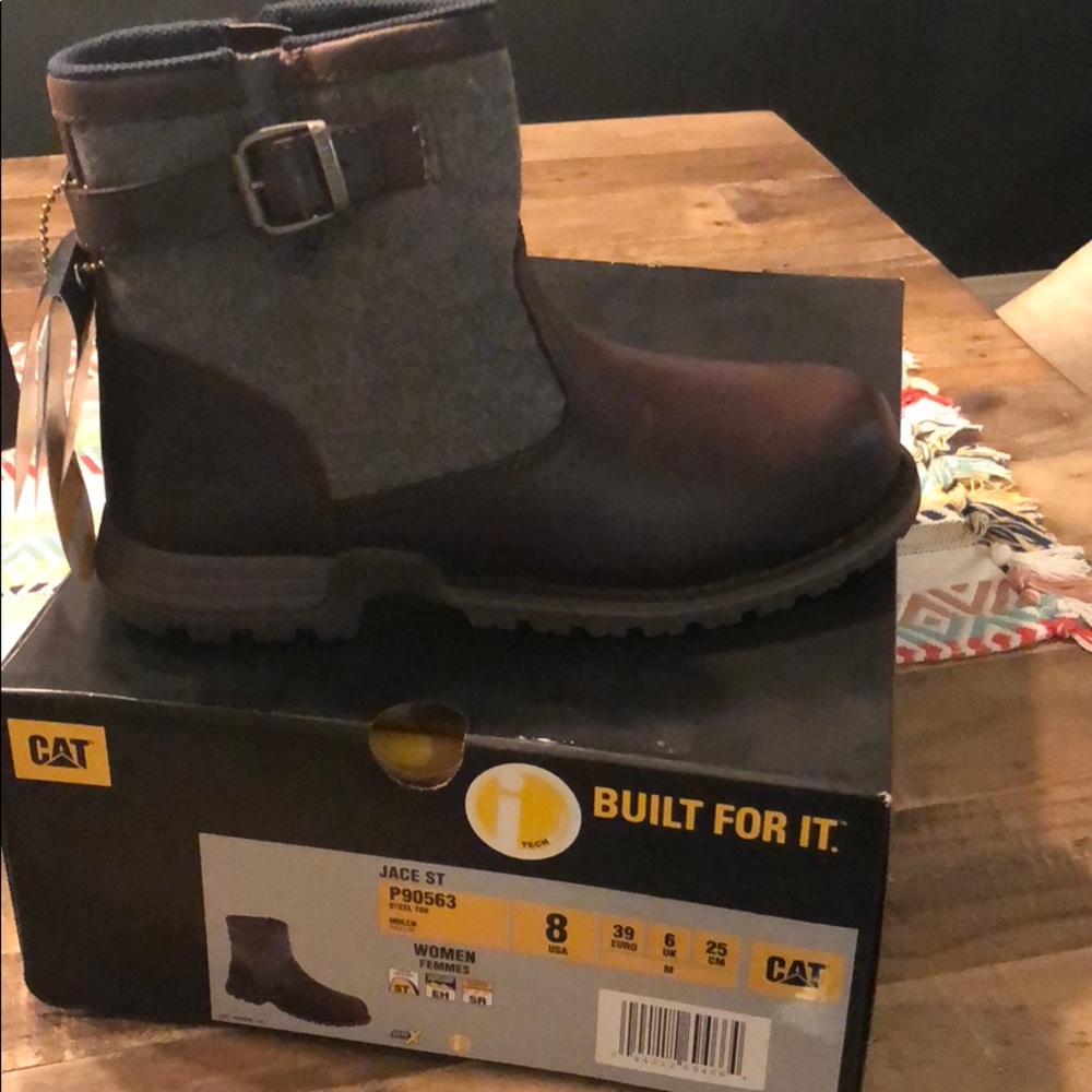 CAT Steel Toe Boot size 8
